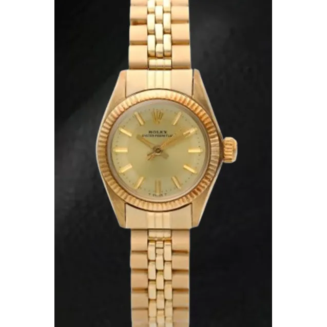 Rolex Oyster Perpetual 24 mm Champagne Stick Dial Yellow Gold Watch HarryChadEntcom Watches Rolex Oyster Perpetual 24 mm Champagne Stick Dial Yellow Gold Watch HarryChadEntcom Watches