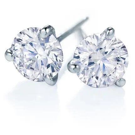 Round Shaped Natural Earth Mined Diamond Stud Earrings 240 Carats White Gold 14K GB Earrings Round Shaped Natural Earth Mined Diamond Stud Earrings 240 Carats White Gold 14K GB Earrings