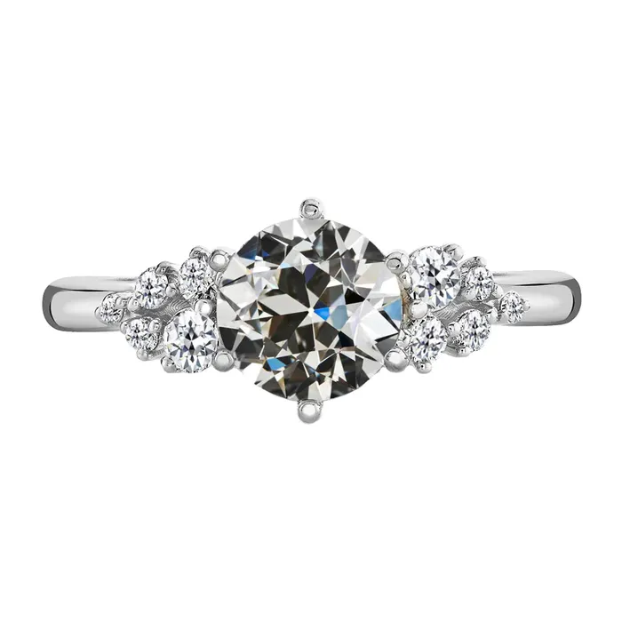 Rustic Earth Mined Diamond Gold Engagement Ring HarryChadEntcom Rings