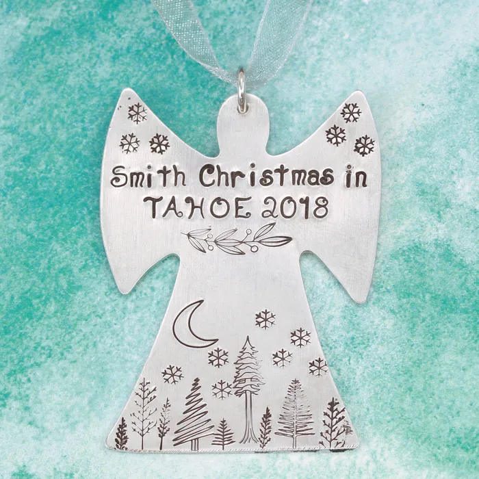 Scribble Christmas Tree Metal Design Stamp 11mm Beaducation Original DS 12 Necklaces