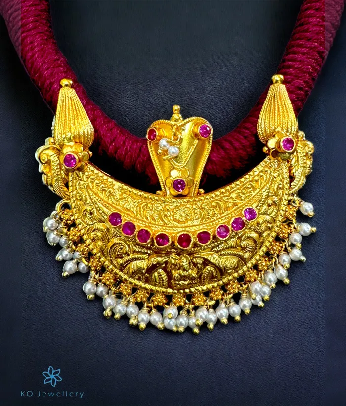 Silversmith Necklaces The Pushpita Kokkethathi Silver Kodava Thread Necklace