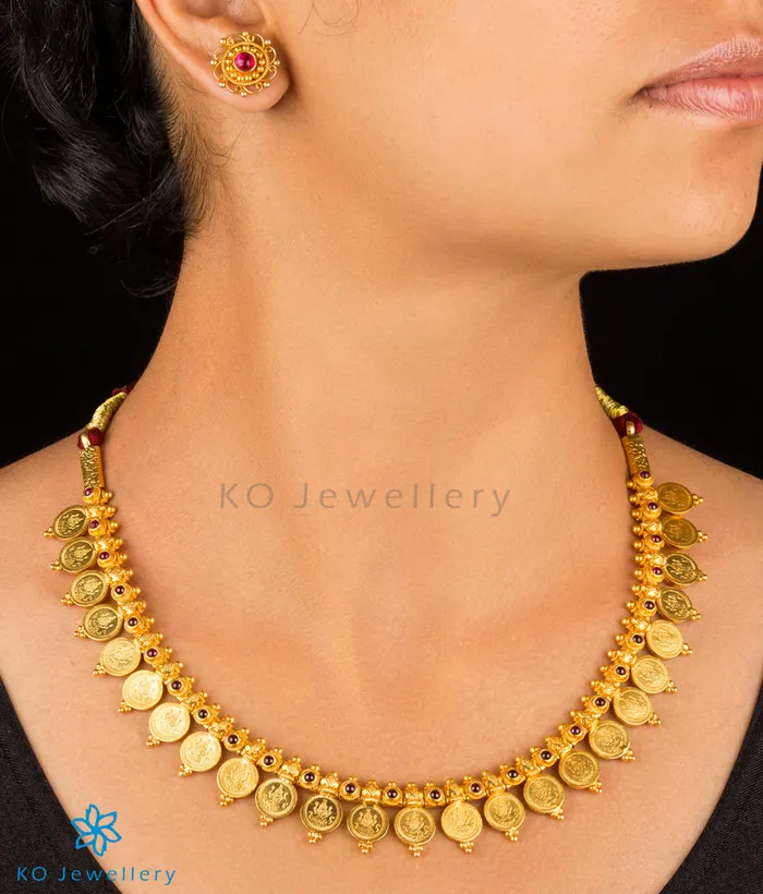 Silversmith Necklaces The Sindhuja Silver Kasumala Necklace