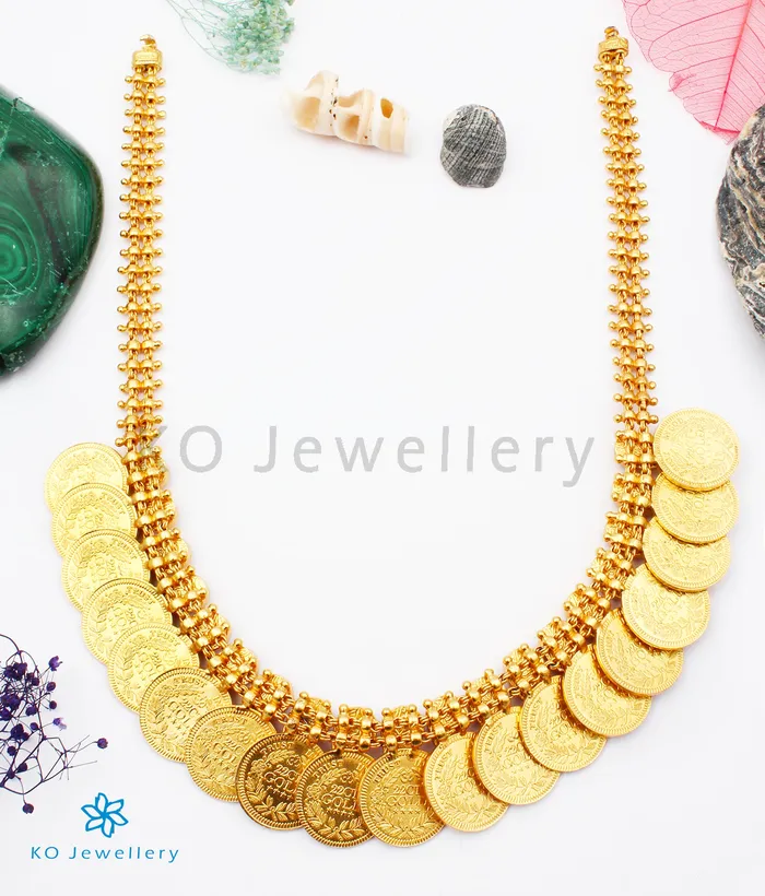 Silversmith The Medha Antique Silver Lakshmi Kasu Necklace Necklaces