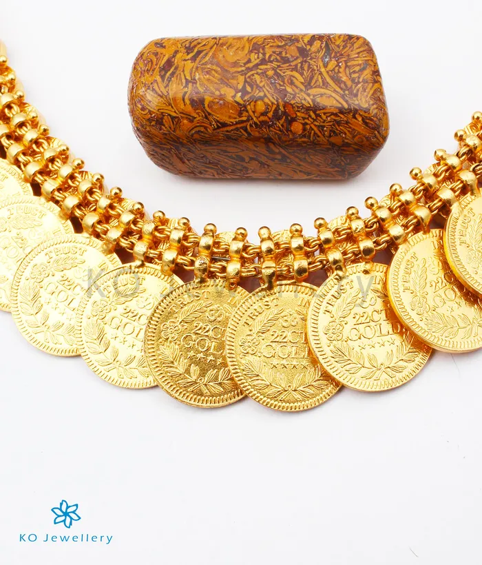 Silversmith The Medha Antique Silver Lakshmi Kasu Necklace Necklaces