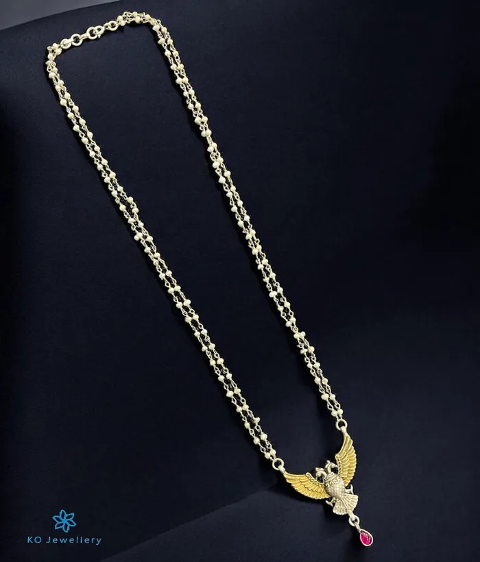 Silversmith The Swarna Silver Gandaberunda Necklace Necklaces