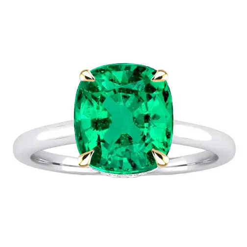 Solitaire Green Emerald Womens Ring HarryChadEntcom Rings