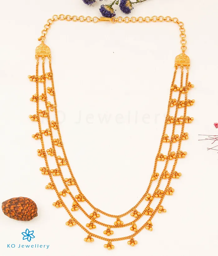 The Jhilmil Silver Layered Necklace 3 layers Silversmith Necklaces