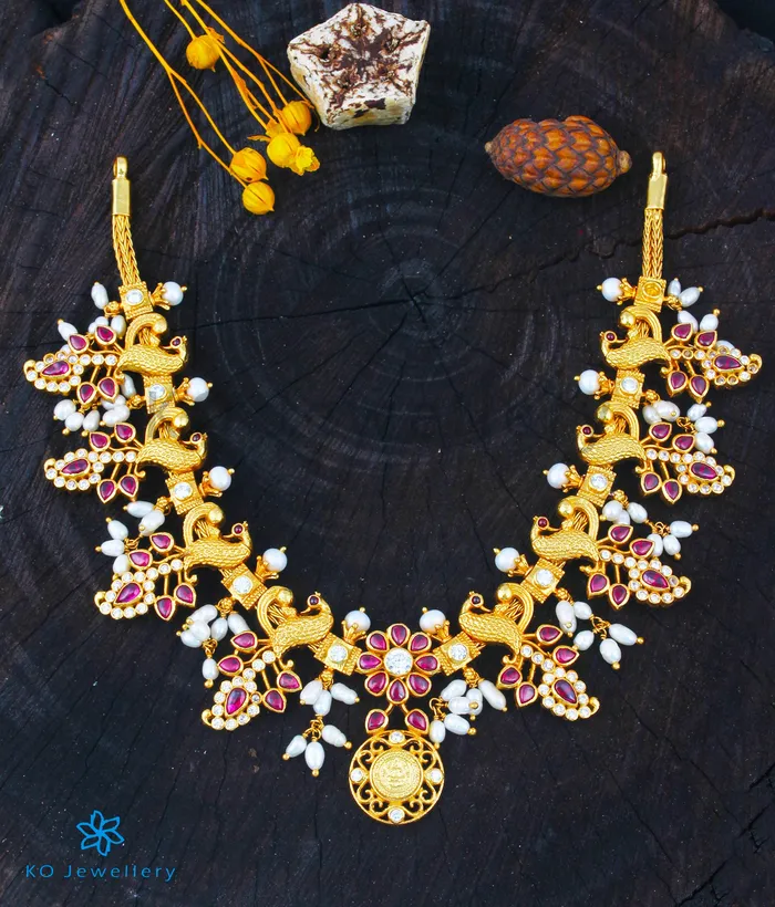 The Keyura Silver Peacock Necklace Silversmith Necklaces