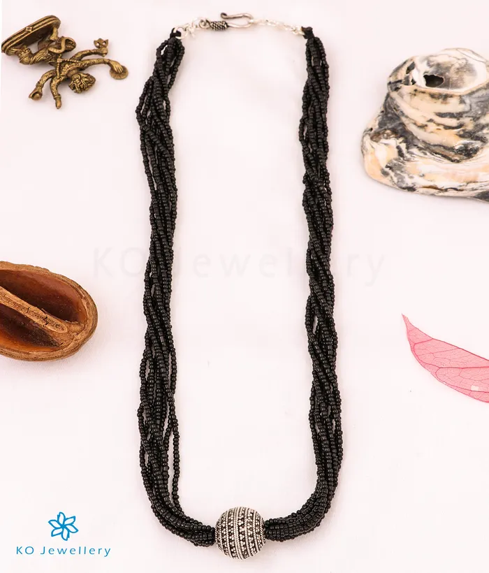 The Rujuta Silver Beads Necklace JP Nagar Necklaces