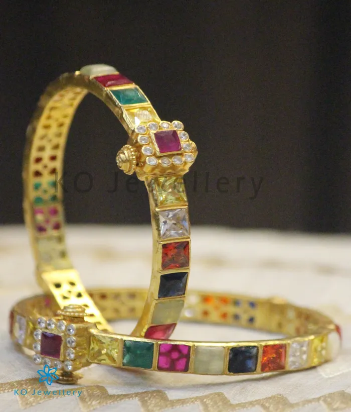 The Sampada Silver Navaratna Bracelet Size 2224 Silversmith Bracelets