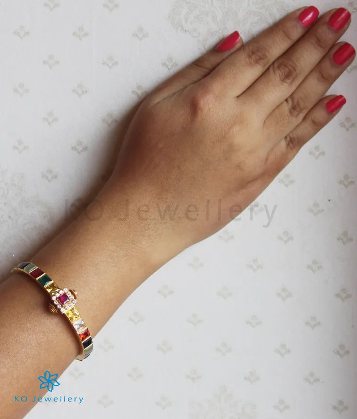 The Sampada Silver Navaratna Bracelet Size 2224 Silversmith Bracelets