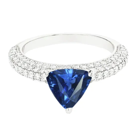 Trillion Gemstone Blue Sapphire Ring Pave Set Natural Earth Mined Diamonds 3 Carats HarryChadEntcom Rings Trillion Gemstone Blue Sapphire Ring Pave Set Natural Earth Mined Diamonds 3 Carats HarryChadEntcom Rings