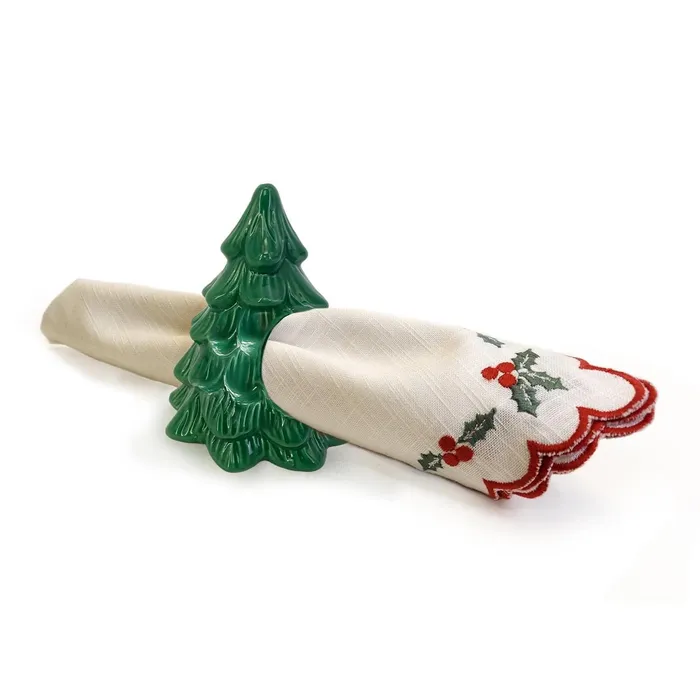 Twos Company Twos Company Joy And Merriment 36Pieces Vintage Christmas Tree Napkin Ring Rings Twos Company Twos Company Joy And Merriment 36Pieces Vintage Christmas Tree Napkin Ring Rings