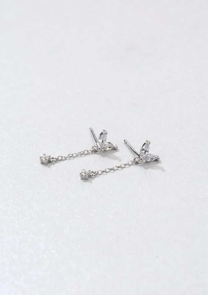 Waterdrop Stud Earrings Sterling Silver Hey Happiness Earrings Waterdrop Stud Earrings Sterling Silver Hey Happiness Earrings